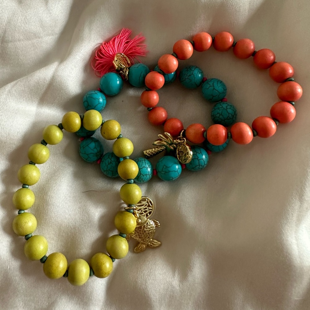 3 Lilly Pulitzer bracelets